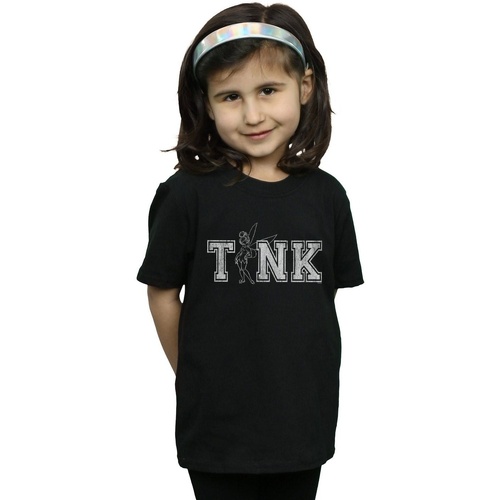 Vêtements Fille T-shirts manches longues Disney Tinker Bell Collegiate Tink Noir