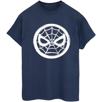Vêtements Femme T-shirts manches longues Marvel Spider-Man Chest Logo Bleu