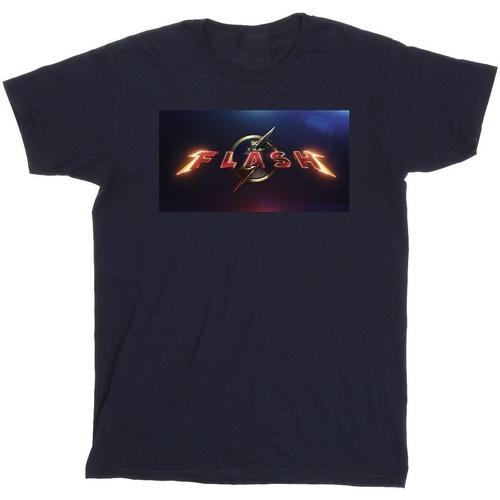 Vêtements Fille T-shirts manches longues Dc Comics The Flash Movie Logo Bleu
