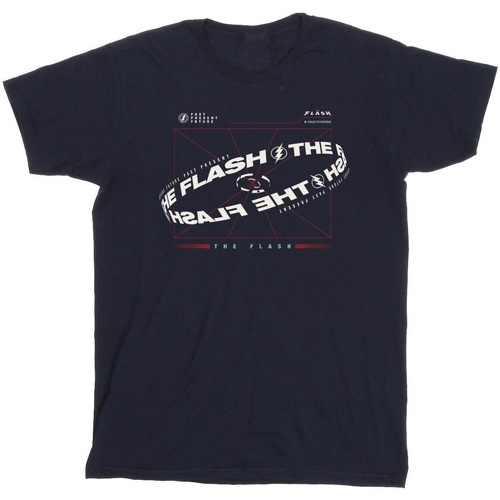 Vêtements Fille T-shirts manches longues Dc Comics The Flash Graph Bleu