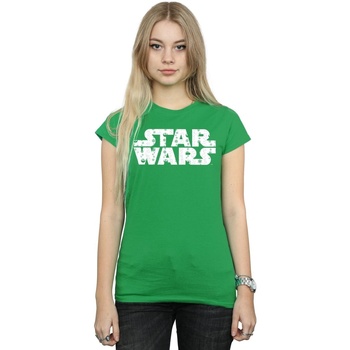 Vêtements Femme T-shirts manches longues Disney Christmas Logo Vert