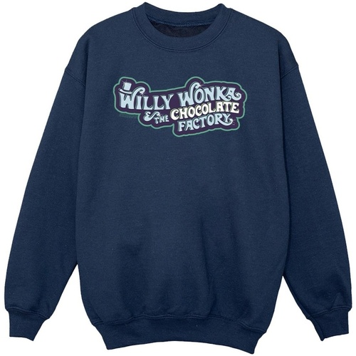 Vêtements Fille Sweats Willy Wonka Chocolate Factory Logo Bleu