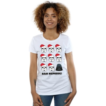 Vêtements Femme T-shirts manches longues Disney Christmas Humbug Blanc