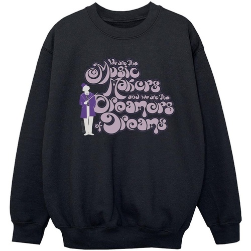 Vêtements Fille Sweats Willy Wonka Dreamers Text Noir