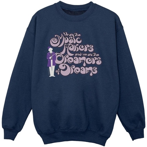 Vêtements Fille Sweats Willy Wonka Dreamers Text Bleu