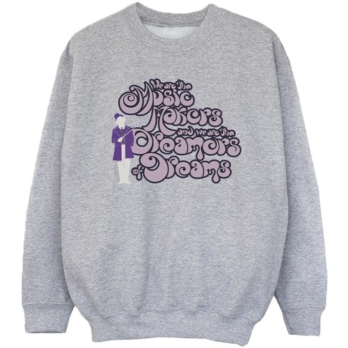 Vêtements Fille Sweats Willy Wonka Dreamers Text Gris