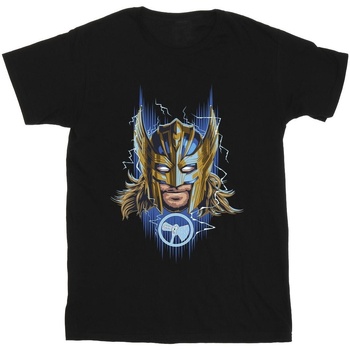 Vêtements Fille T-shirts manches longues Marvel Thor Love And Thunder Mask Noir