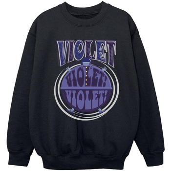 Vêtements Fille Sweats Willy Wonka Violet Turning Violet Noir