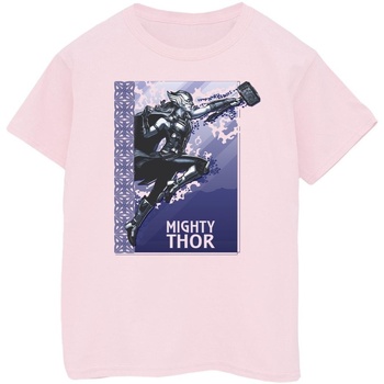 Vêtements Fille T-shirts manches longues Marvel Thor Love And Thunder Mighty Thor Rouge