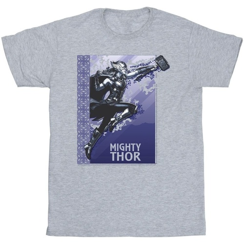 Vêtements Fille T-shirts manches longues Marvel Thor Love And Thunder Mighty Thor Gris