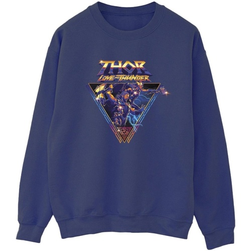 Vêtements Femme Sweats Marvel Thor Love And Thunder Logo Triangle Bleu