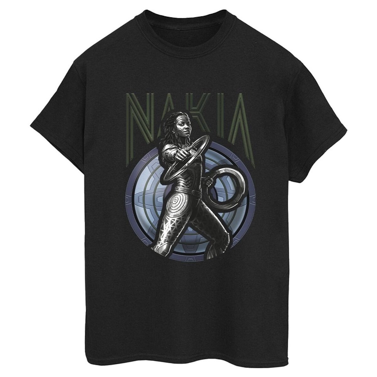 Vêtements Femme T-shirts manches longues Marvel Wakanda Forever Nakia Shield Noir