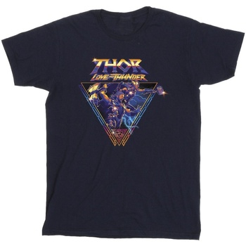 Vêtements Fille T-shirts manches longues Marvel Thor Love And Thunder Logo Triangle Bleu
