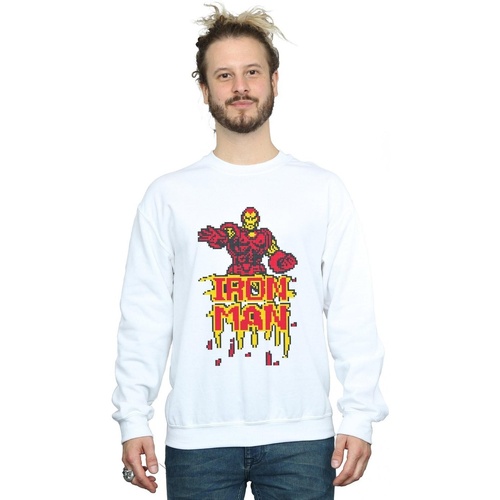 Vêtements Homme Sweats Marvel Iron Man Pixelated Blanc