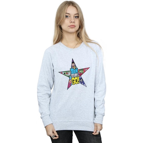 Vêtements Femme Sweats Dc Comics Teen Titans Go Star Logo Gris