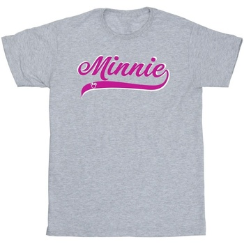 Vêtements Homme T-shirts manches longues Disney Minnie Mouse Logo Gris