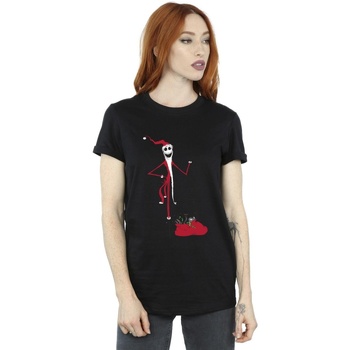 Vêtements Femme T-shirts manches longues Nightmare Before Christmas Christmas Presents Noir