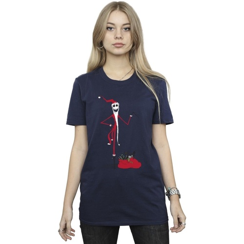 Vêtements Femme T-shirts manches longues Nightmare Before Christmas  Bleu