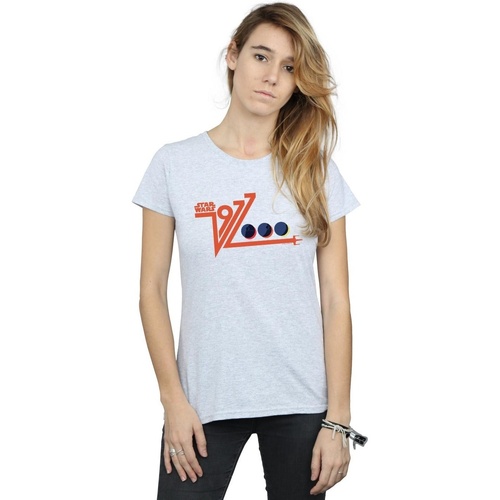 Vêtements Femme T-shirts manches longues Disney Retro 1977 Death Star Gris