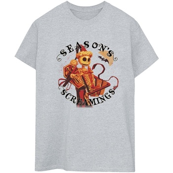 Vêtements Femme T-shirts manches longues Disney The Nightmare Before Christmas Seasons Screamings Gris