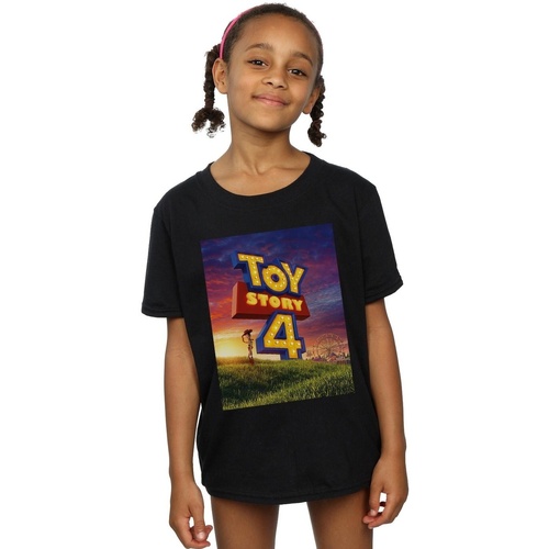Vêtements Fille T-shirts manches longues Disney Toy Story 4 We Are Back Noir