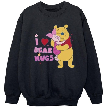 Vêtements Fille Sweats Disney Winnie The Pooh Mum Best Hugs Noir