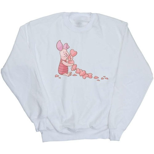 Vêtements Fille Sweats Disney Winnie The Pooh Piglet Chain Of Hearts Blanc