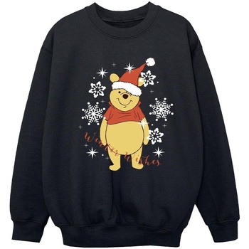 Vêtements Fille Sweats Disney Winnie The Pooh Winter Wishes Noir