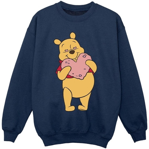 Vêtements Fille Sweats Disney Winnie The Pooh Heart Eyes Bleu