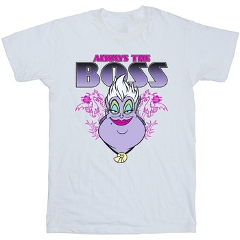 Vêtements Fille T-shirts manches longues Disney The Little Mermaid Ursula Mum Is The Boss Blanc