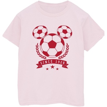 Vêtements Homme T-shirts manches longues Disney Mickey Football Head Rouge