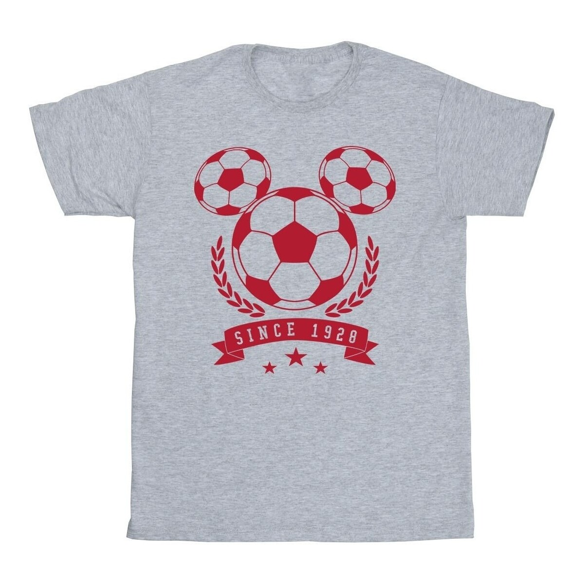 Vêtements Homme T-shirts manches longues Disney Mickey Football Head Gris