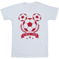 Vêtements Homme T-shirts manches longues Disney Mickey Football Head Blanc