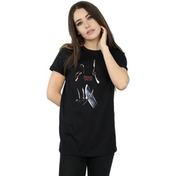 Vêtements Femme T-shirts manches longues A Nightmare On Elm Street Freddy Vs Jason Noir