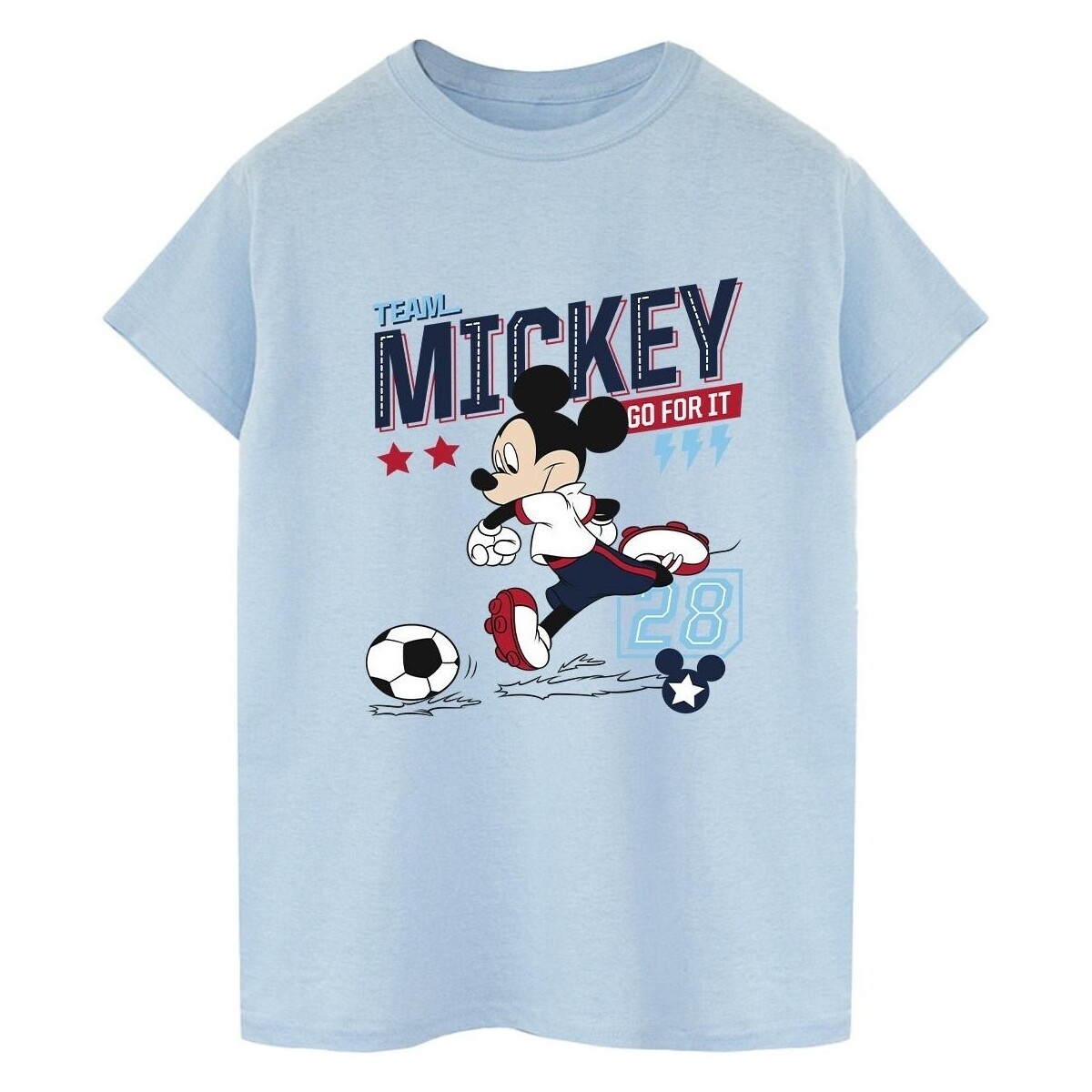 Vêtements Homme T-shirts manches longues Disney Mickey Mouse Team Mickey Football Bleu