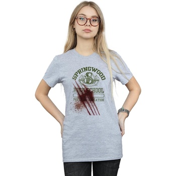 Vêtements Femme T-shirts manches longues A Nightmare On Elm Street Springwood Slasher Gris