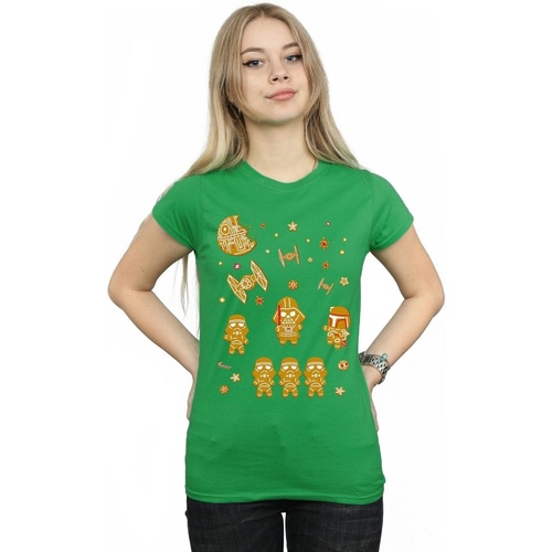 Vêtements Femme T-shirts manches longues Disney Gingerbread Empire Vert