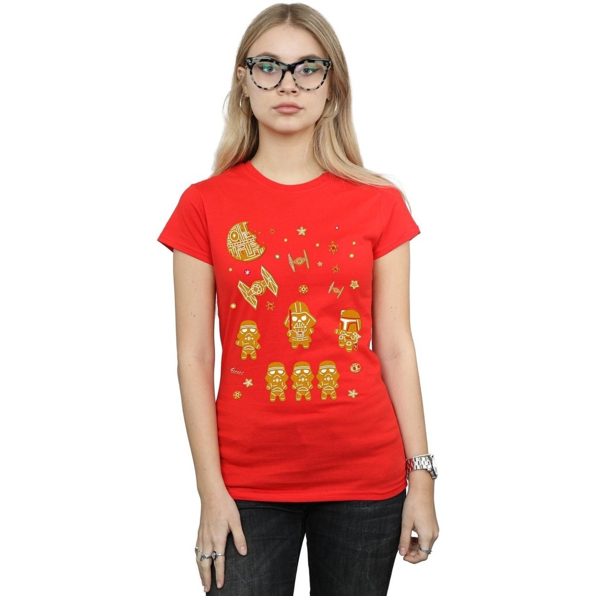 Vêtements Femme T-shirts manches longues Disney Gingerbread Empire Rouge