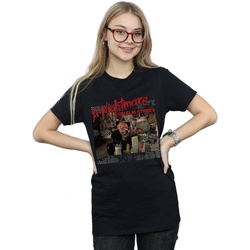 Vêtements Femme T-shirts manches longues A Nightmare On Elm Street Freddy's Diner Noir