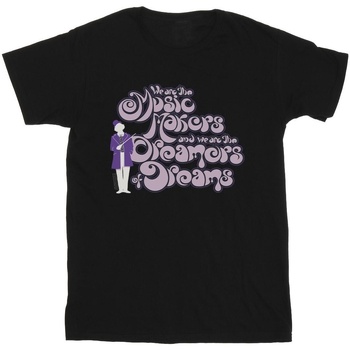 Vêtements Fille T-shirts manches longues Willy Wonka Dreamers Text Noir