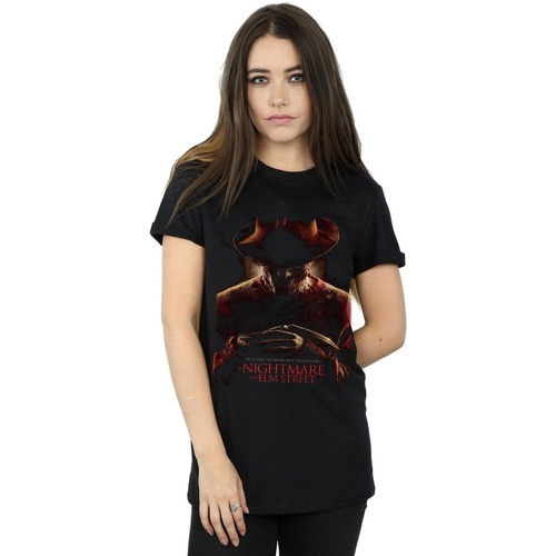 Vêtements Femme T-shirts manches longues A Nightmare On Elm Street Weclome To Your New Nightmare Noir