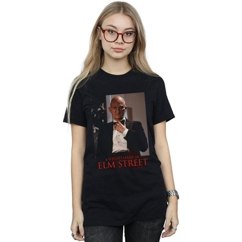 Vêtements Femme T-shirts manches longues A Nightmare On Elm Street Freddy Tuxedo Noir