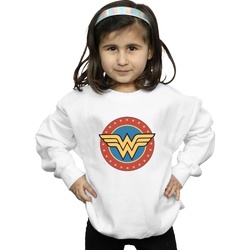 Vêtements Fille Sweats Dc Comics Wonder Woman Circle Logo Blanc