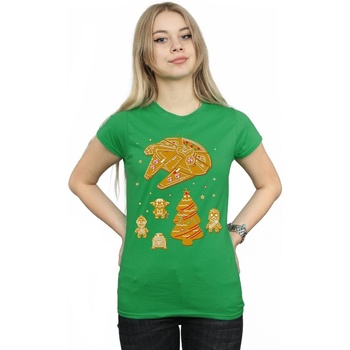 Vêtements Femme T-shirts manches longues Disney Gingerbread Rebels Vert