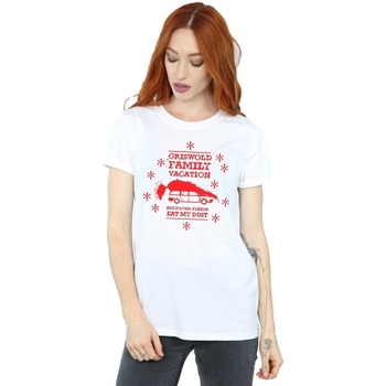 Vêtements Femme T-shirts manches longues National Lampoon´s Christmas Va Eat My Dust Blanc