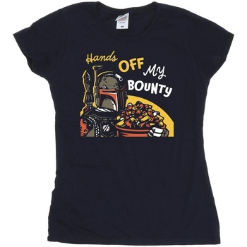 Vêtements Femme T-shirts manches longues Disney Boba Fett Hands Off My Bounty Bleu