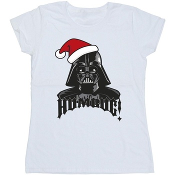 Vêtements Femme T-shirts manches longues Disney Episode IV: A New Hope Darth Vader Humbug Blanc
