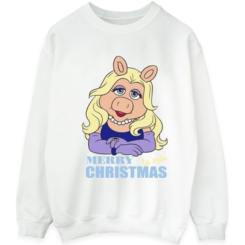 Vêtements Homme Sweats Disney Muppets Miss Piggy Queen of Holidays Blanc