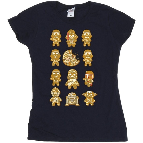 Vêtements Femme T-shirts manches longues Disney Episode IV: A New Hope 12 Gingerbread Bleu