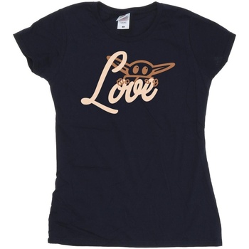 Vêtements Femme T-shirts manches longues Disney Grogu Love Bleu